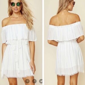 Faithfull the Brand Alma Off the Shoulder Dress